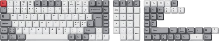 Keychron PBT Full Keycap Set - Retro Mac ISO Nordic
