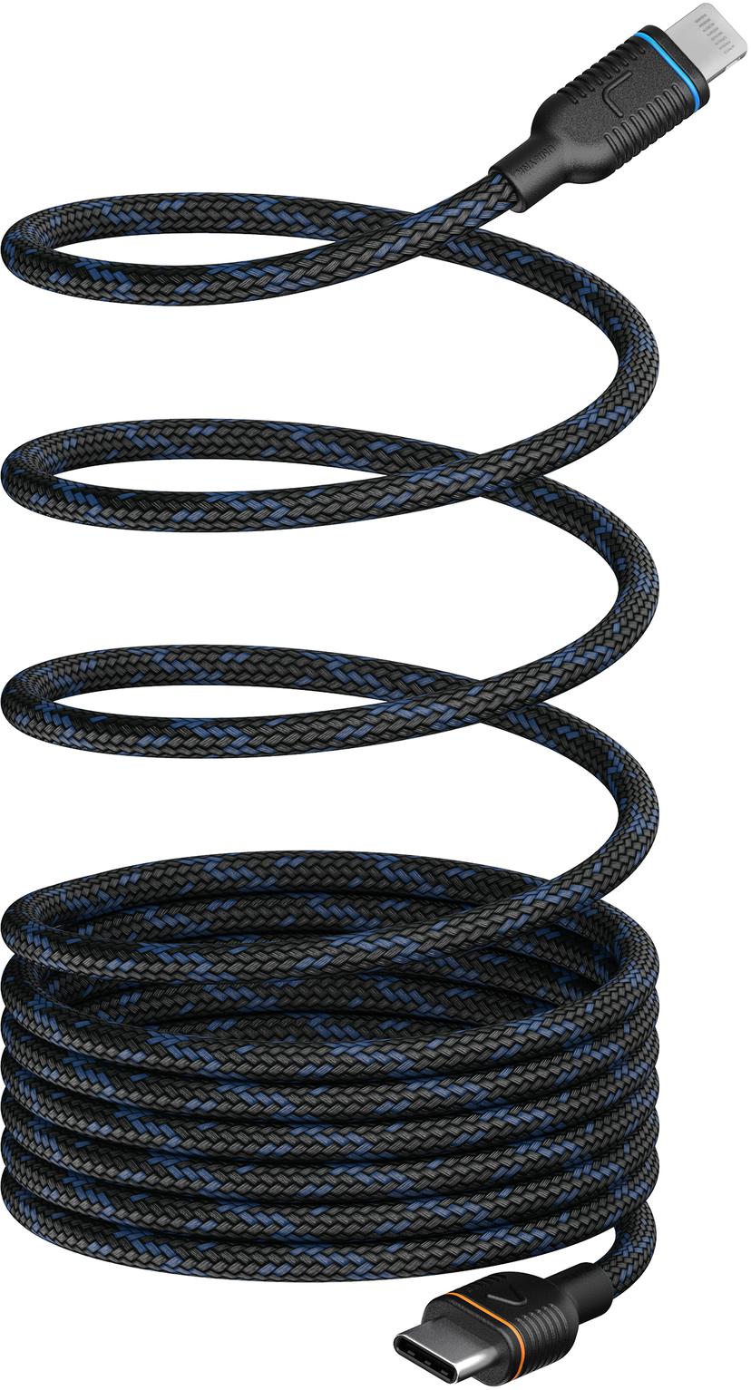 Unisynk MagRoll Magnetic Lightning Cable 2m Svart