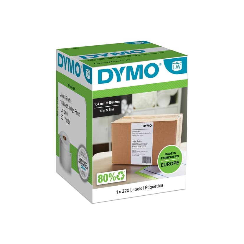 Dymo Etiketter Frakt 4XL (UPS) 104 x 159mm 220st/Roll