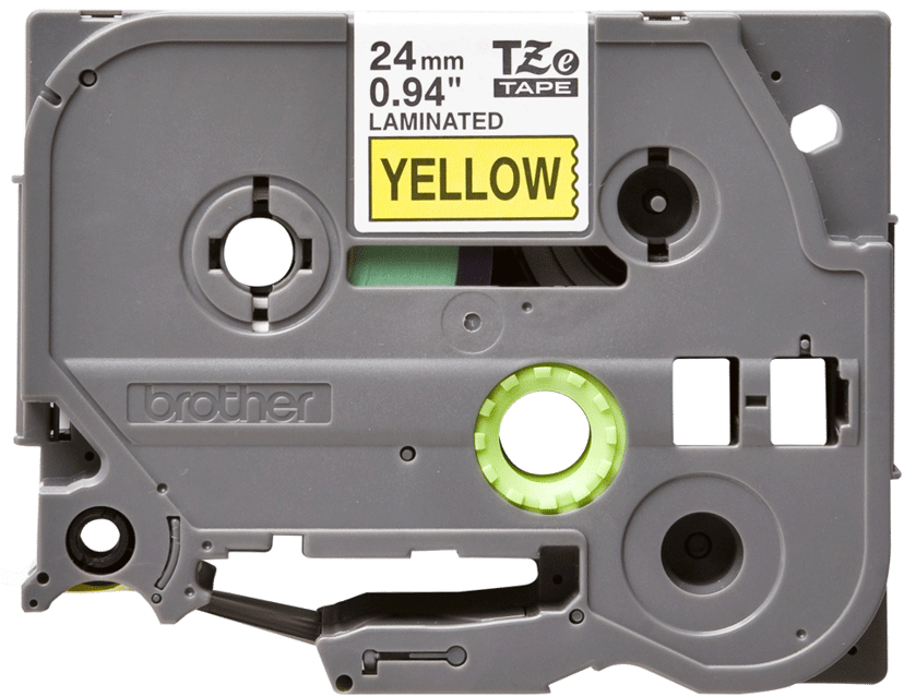 Brother Tape 24mm TZe-651 Musta/Keltainen