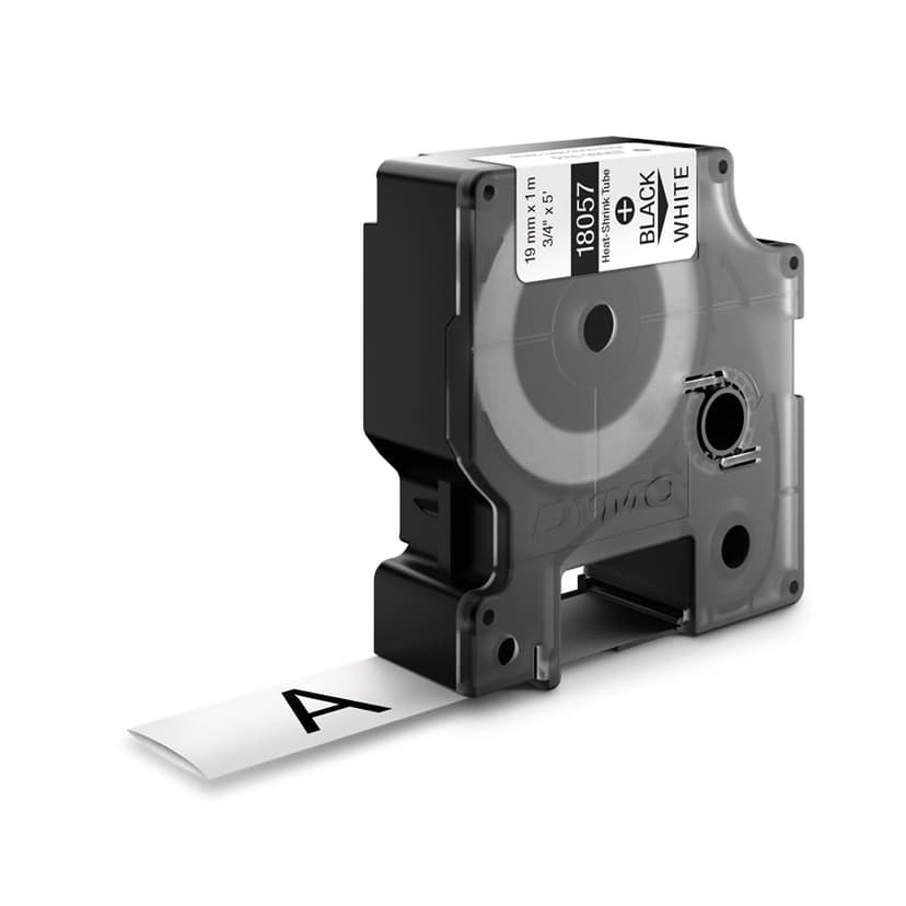 Dymo Tape RhinoPRO Krympeslange 19mm Svart/Hvit