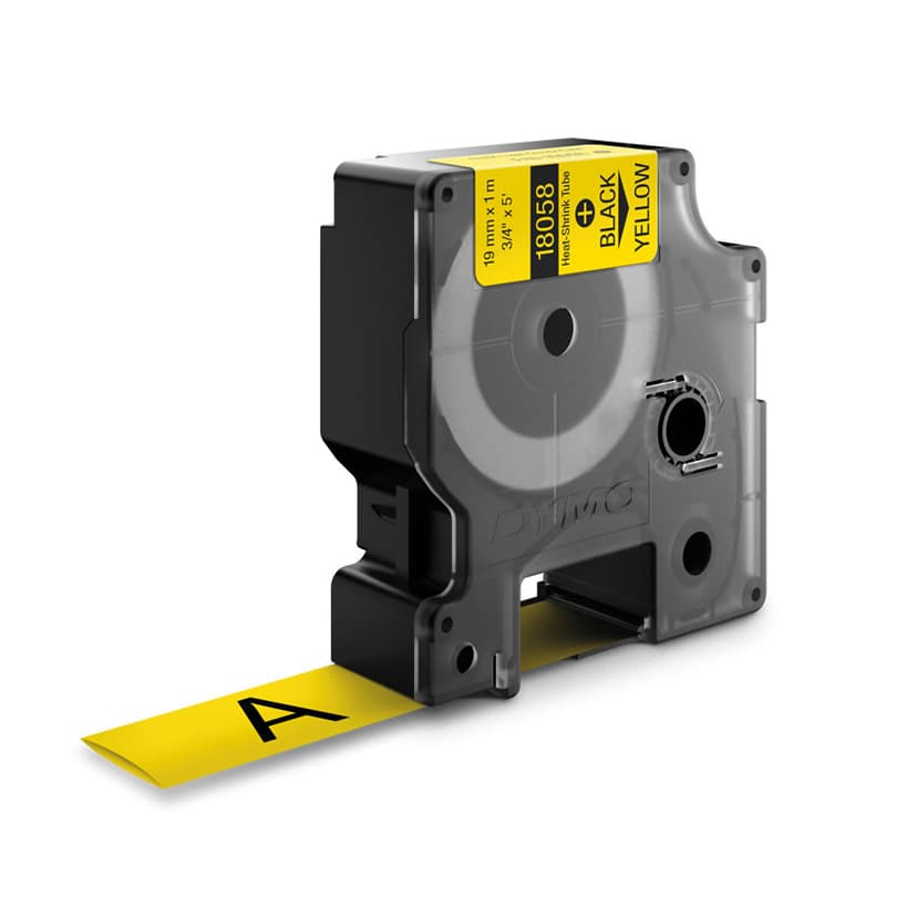 Dymo Tape RhinoPRO Krympeslange 19mm Svart/Gul