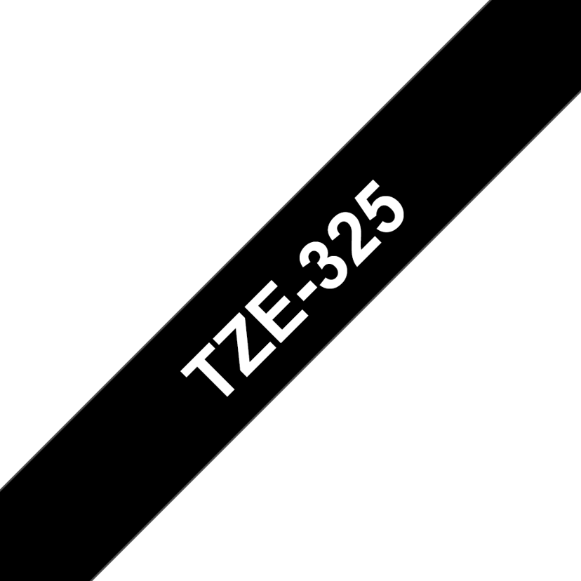 Brother Tape 9mm TZe-325 Vit/Svart