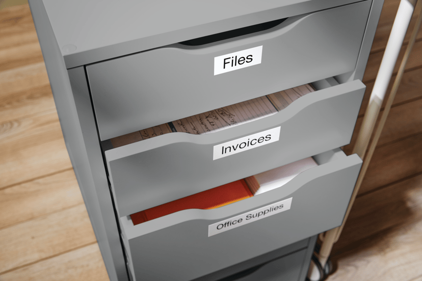 Dymo Tape D1 9mm Musta/Valkoinen