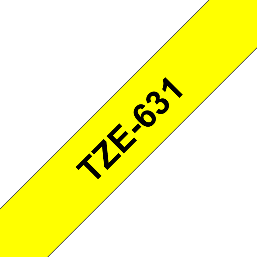 Brother Tape 12mm TZe-631 Sort/Gul
