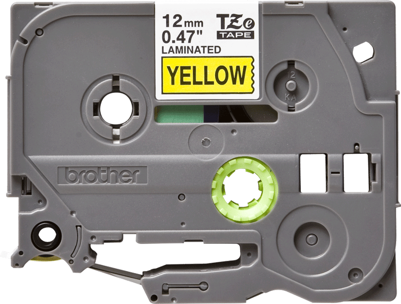 Brother Tape 12mm TZe-631 Svart/Gul
