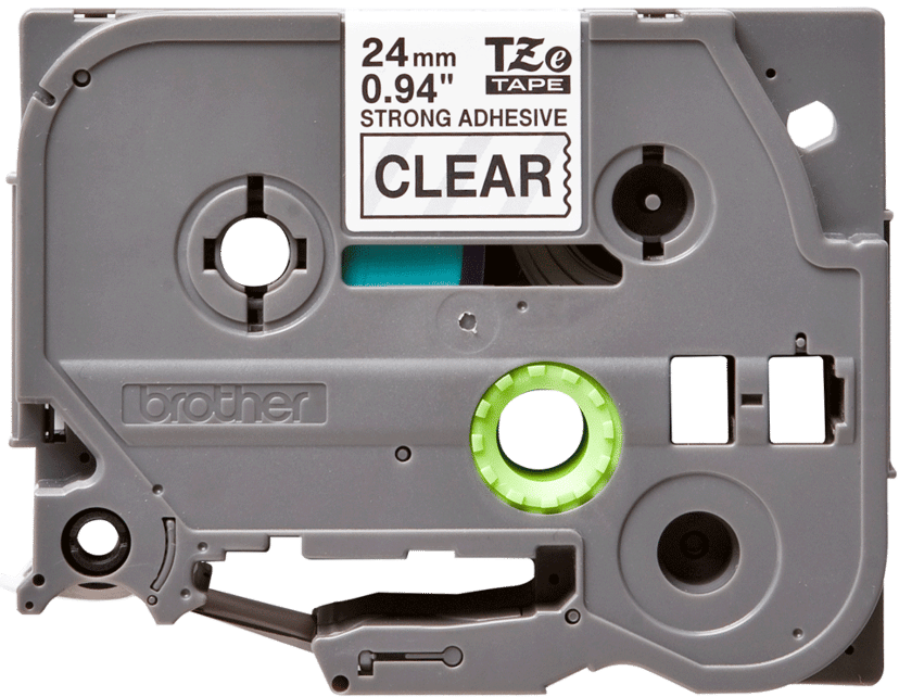 Brother Tape 24mm TZe-S151 Svart/Transparent Extra Stark
