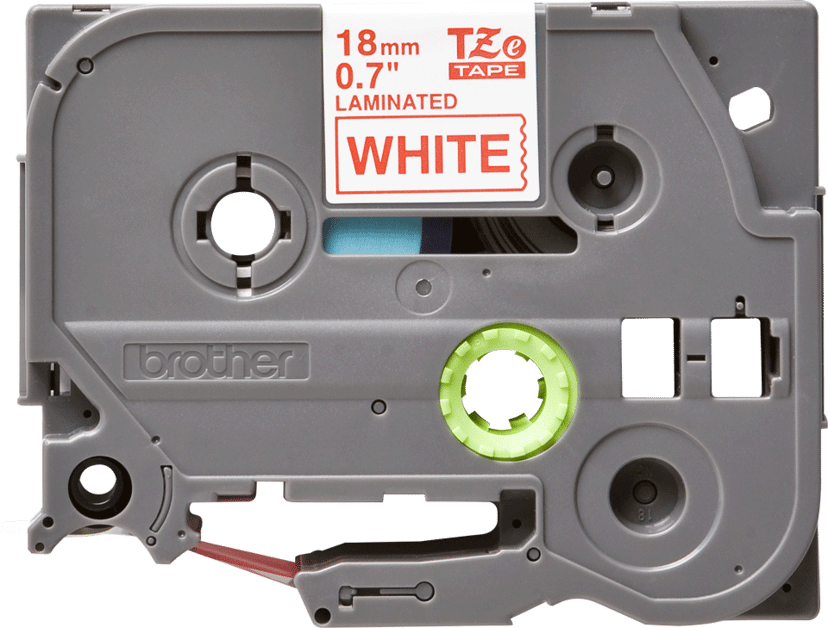 Brother Tape 18mm Tze-242 Röd/Vit