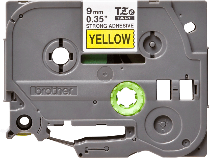 Brother Tape 9mm TZe-S621 Svart/Gul Extra Stark