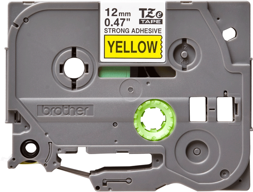 Brother Tape 12mm TZe-S631 Musta/Keltainen Extra Vahva
