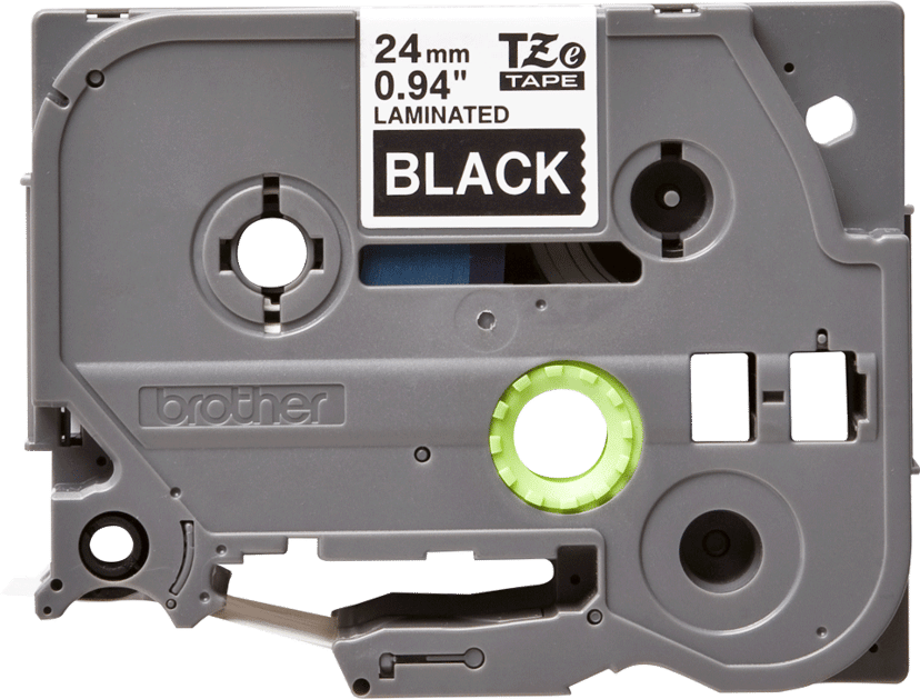 Brother Tape 24mm TZe-355 Hvit/Svart