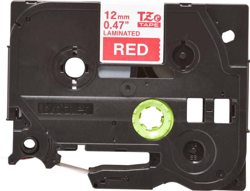 Brother Tape 12mm TZe-435 Valkoinen/Punainen