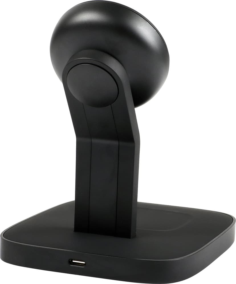 Cirafon Qi2 Trådløs Lader med Stativ – Hurtiglader for iPhone og AirPod Svart