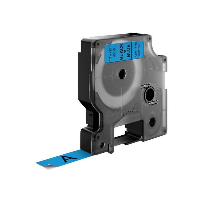 Dymo Tape D1 12mm Svart/Blå
