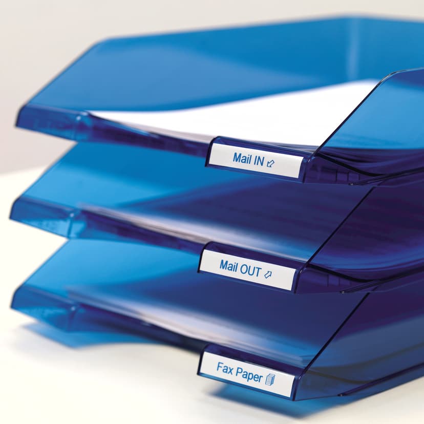 Dymo Tape D1 9mm Sininen/Valkoinen