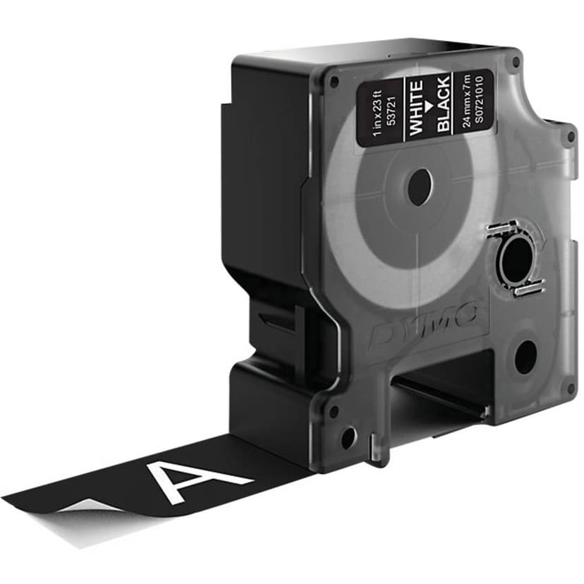 Dymo Tape D1 24mm Valkoinen/Musta