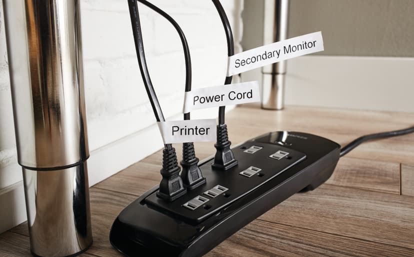 Dymo Tape D1 19mm Musta/Valkoinen Joustava