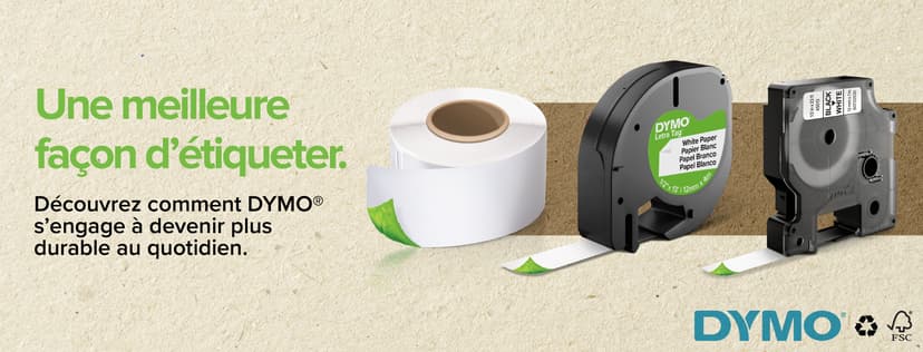 Dymo Tape D1 9mm Musta/Punainen