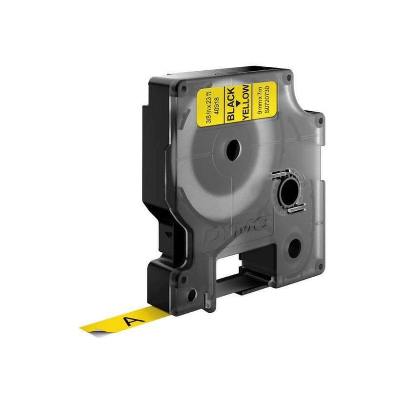Dymo Tape D1 9mm Musta/Keltainen