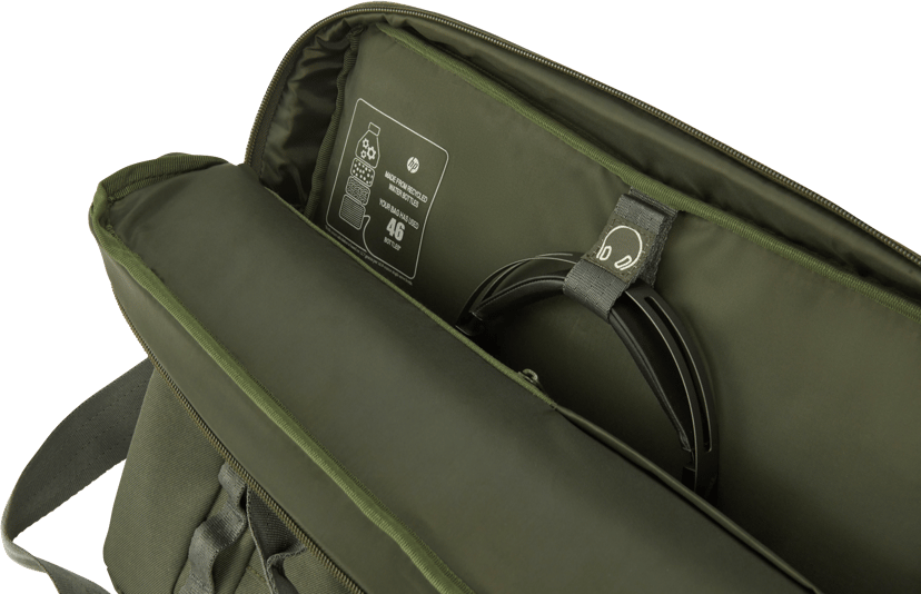 HP 15 6 inch modulaire laptoptas 15.6 Polyester Grijs Groen 9J497AA Dustinhome