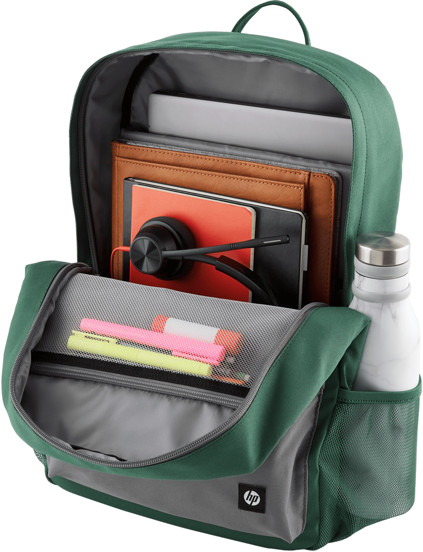 HP Campus Backpack, groen 15.6" Grijs, Groen