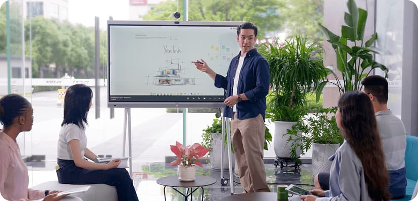 Yealink MeetingBoard 65"/MB65-A001 Vit 65" 3840 x 2160pixels