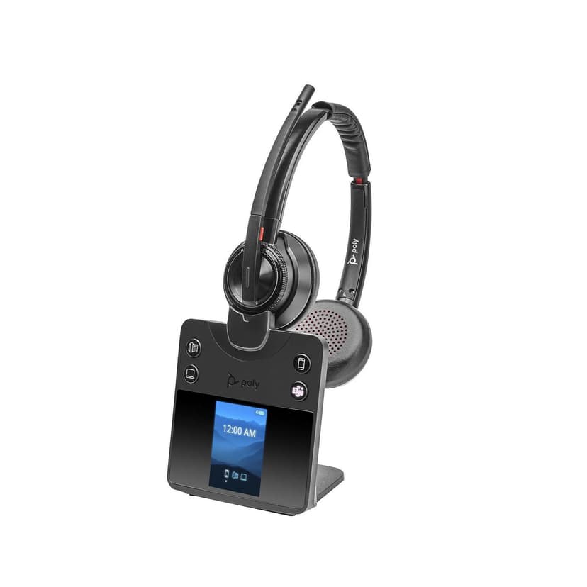 HP Poly Savi 8420 Office Stereo USB-A, USB-C Microsoft Teams Musta