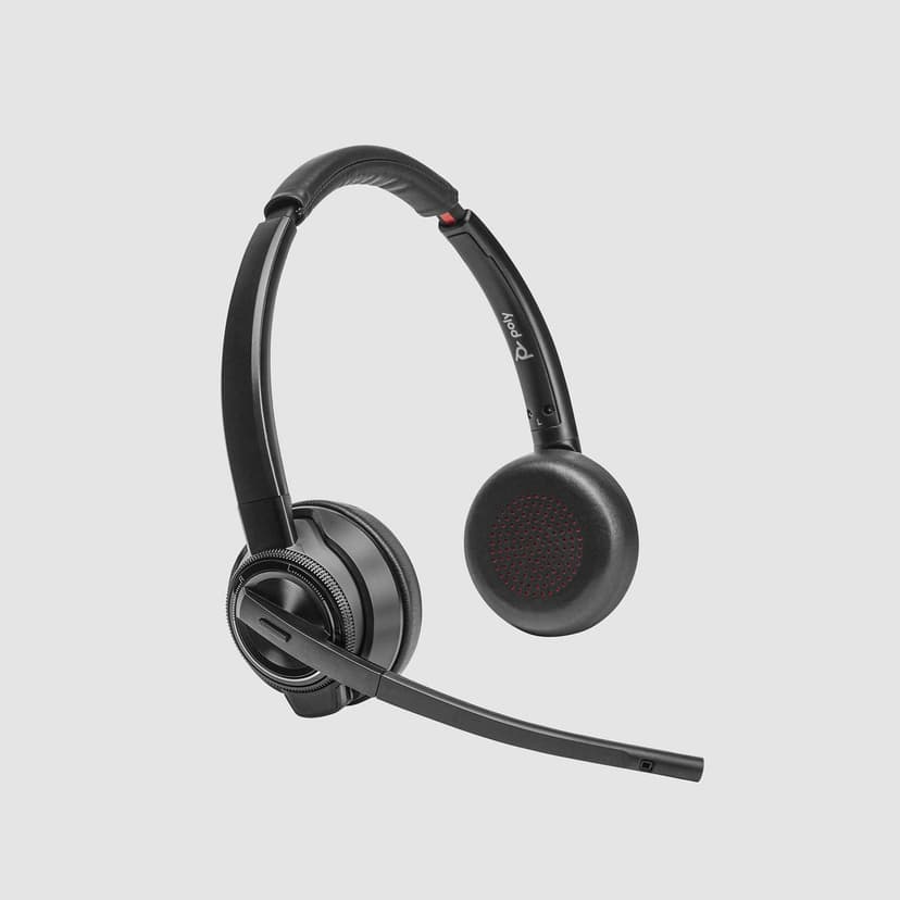 HP Poly Savi 8420 Office Stereo USB-A, USB-C Microsoft Teams Svart