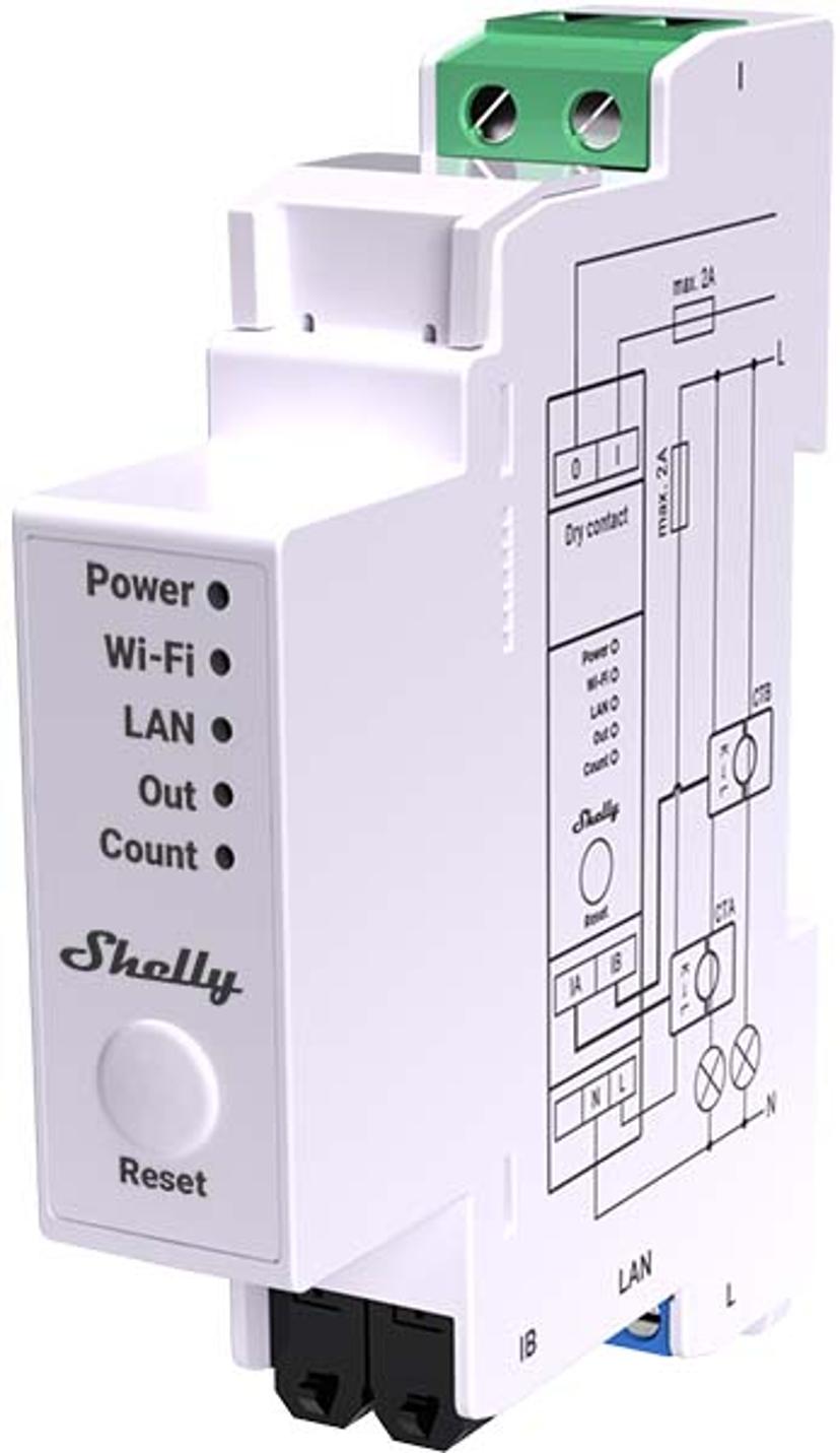 Shelly Pro EM 50A energimätning med WiFi och Ethernet