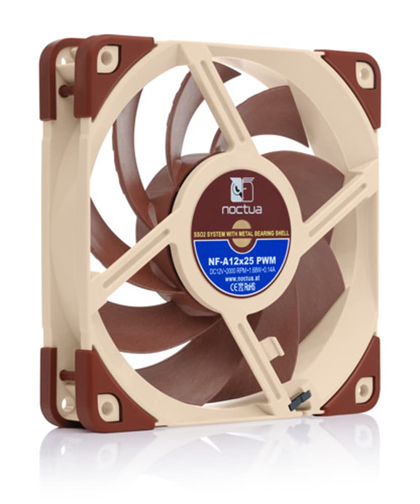 Noctua NF-A12X25 5V PWM Premium Fläkt Beige, Röd