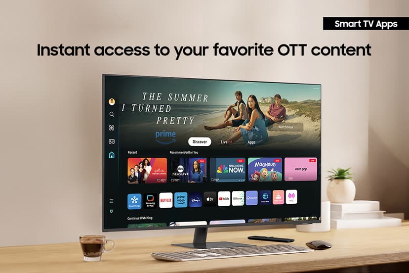 Samsung Smart Monitor M7 M70D - (Fyndvara klass 2) 43" 3840 × 2160pixels VA 16:9 60Hz