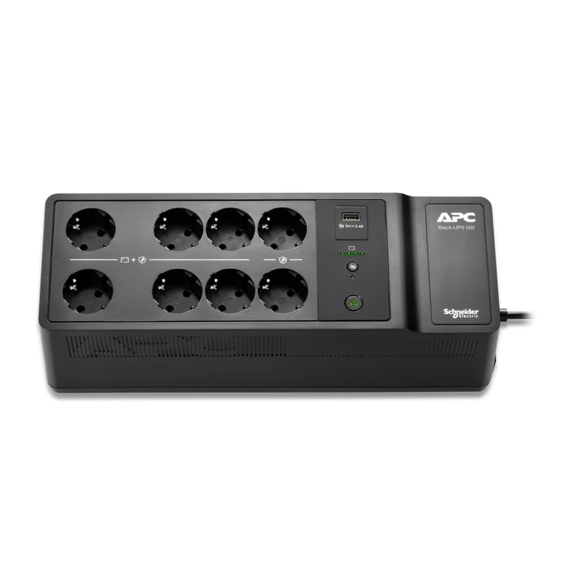 APC BE500G2-GR UPS-virtalähde Valmiustila (ilman yhteyttä) 0,5 kVA 300 W