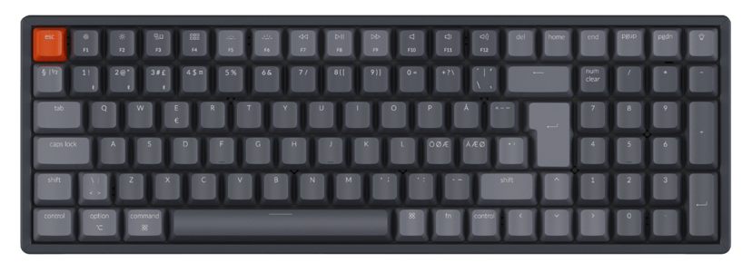 Keychron K4 RGB Aluminium Hot-Swap Red (Version 2) Gateron Red Nordisk