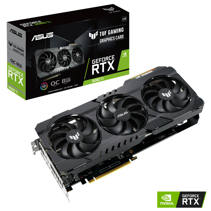 ASUS GeForce RTX 3060 Ti TUF GAMING OC V2 8GB (Refurbished) 8GB