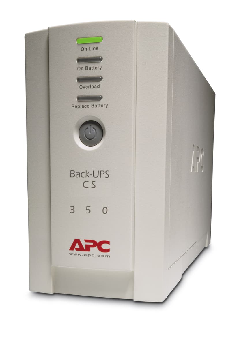 APC Back-UPS UPS-virtalähde Valmiustila (ilman yhteyttä) 0,35 kVA 210 W 4 AC-pistorasia(a)