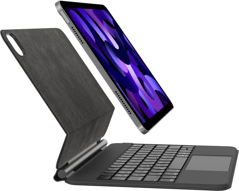 Belkin Magnetic Keyboard Folio iPad Air 10.9" 4th gen, iPad Air 10.9" 5th gen, iPad Air 11" (2024), iPad Pro 11" 3rd gen, iPad Pro 11" 4th gen Nordisk Sort