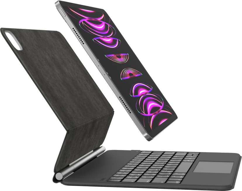 Belkin Magnetic Keyboard Folio iPad Air 13" (2024), iPad Pro 12.9" 3rd gen, iPad Pro 12.9" 4th gen, iPad Pro 12.9" 5th gen, iPad Pro 12.9" 6th gen Nordisk Sort