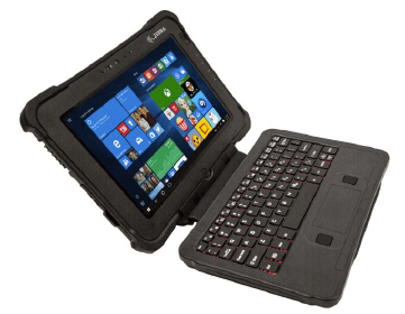 Zebra Keyboard Backlit IP65 (US) - L10 Rugged Engelska (USA) Svart