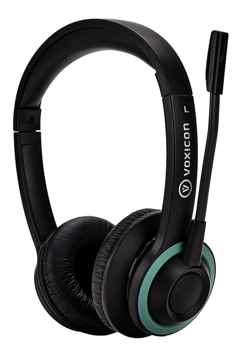 Voxicon Headset HM755U-C with USB-C USB Type-C Marineblauw , Zwart