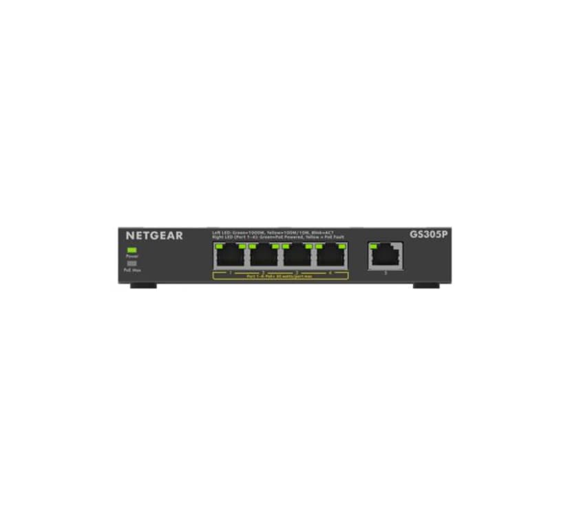 Netgear GS305PV3 5-Port Gigabit Ethernet Unmanaged PoE+ 63W