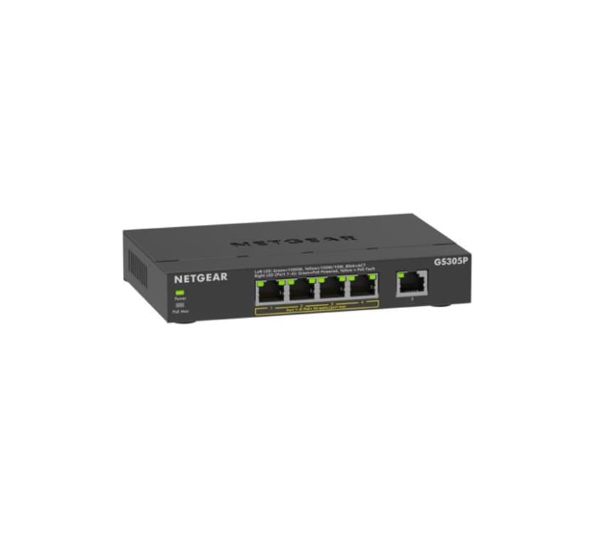 Netgear GS305PV3 5-Port Gigabit Ethernet Unmanaged PoE+ 63W