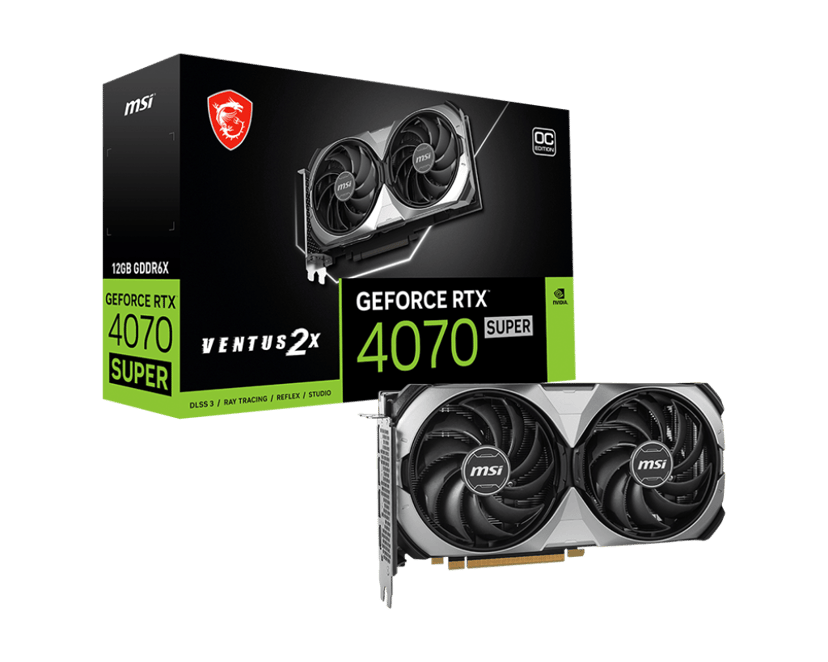 MSI RTX 4070 Super Ventus 2X OC 12GB (4711377171281) MSI RTX 4070 Super Ventus 2X OC 12GB (4711377171281)