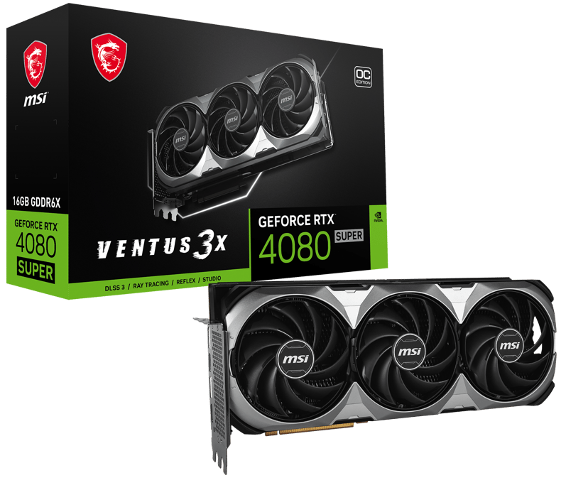 MSI RTX 4080 Super Ventus 3X OC 16GB (4711377170734) | Dustin.fi