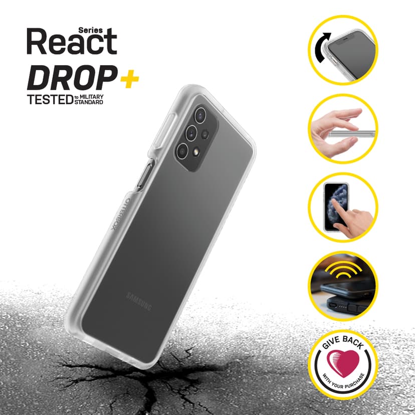 Otterbox React Series Samsung Galaxy A32 5G Läpinäkyvä