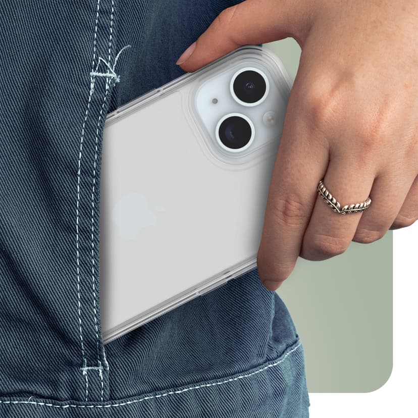 Otterbox Symmetry Clear iPhone 13, iPhone 14, iPhone 15 Läpinäkyvä