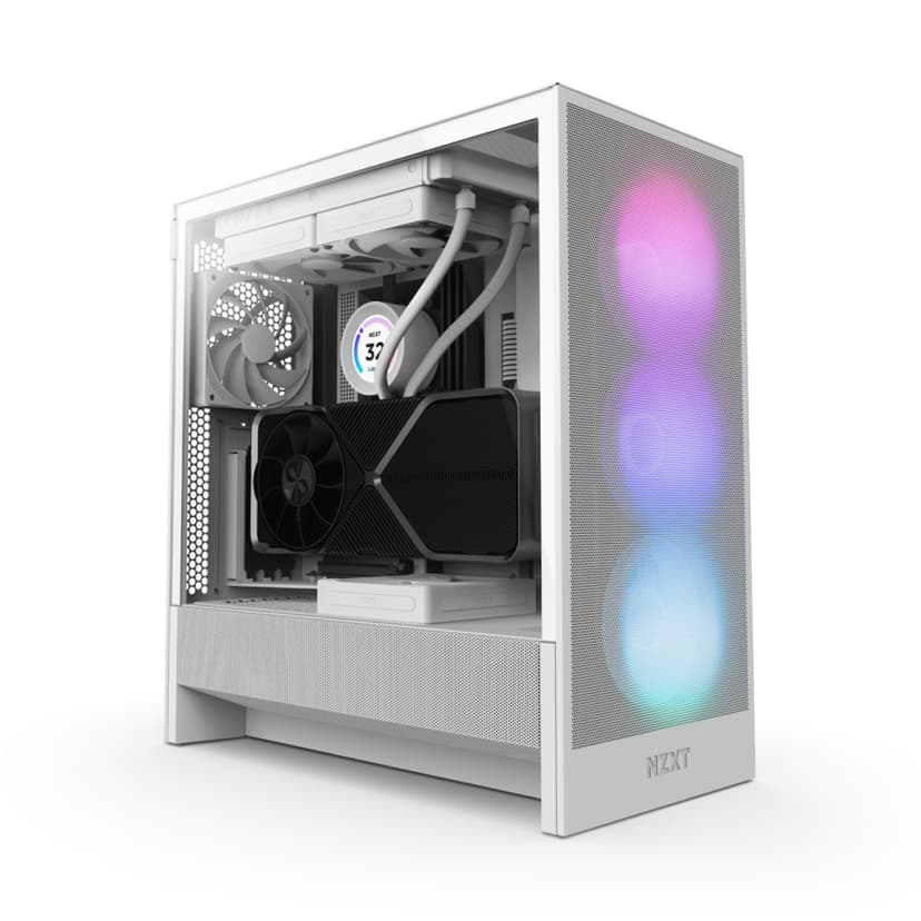 NZXT H5 Flow RGB (2024) Midi Tower Hvit