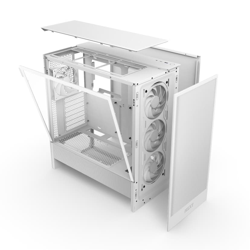 NZXT H5 Flow RGB (2024) Midi Tower Hvit