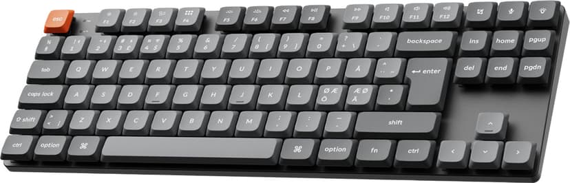 Keychron K1 Max - Low profile Gateron Red Kablet og trådløst Gateron Low Profile 2.0 Red Nordisk