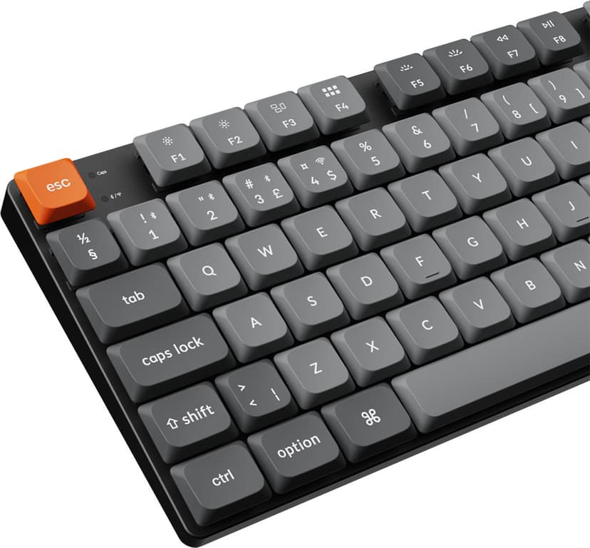 Keychron K1 Max - Low profile Gateron Red Trådbunden och trådlös Gateron Low Profile 2.0 Red Nordisk