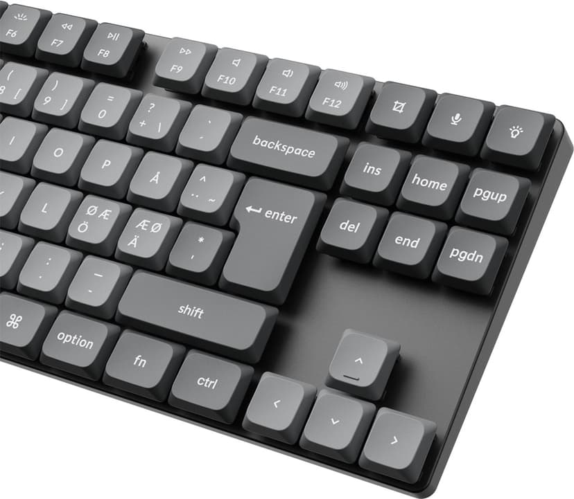 Keychron K1 Max - Low profile Gateron Red Johdollinen ja langaton Gateron Low Profile 2.0 Red Pohjoismainen